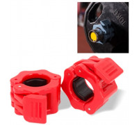 Gym Rage Collar Szczękowy na barbell bar pcs.angę 28 mm zaciski JAW LOCK zestaw 2 pcs. Red