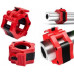 Gym Rage Collar Szczękowy na barbell bar pcs.angę 28 mm zaciski JAW LOCK zestaw 2 pcs. Red