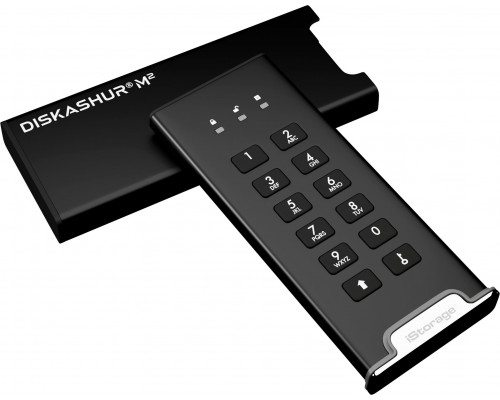 iStorage diskAshur M2 PIN 1 TB USB Type-A / USB Type-C 3.2 Gen 1 (3.1 Gen 1) Black