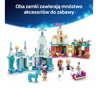 LEGO Disney 43278 Miniaturowy zamek w Arendelle i lodowy pałac Elzy