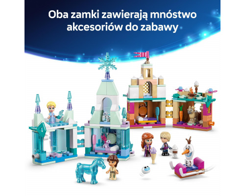 LEGO Disney 43278 Miniaturowy zamek w Arendelle i lodowy pałac Elzy