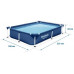 Bestway  Frame-Based  221x150x43 cm 16w1 56401N