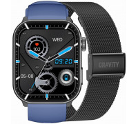 Smartwatch Męski GRAVITY GT28-3 Pasek + Bransoleta Granatowo Black