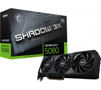 MSI GeForce RTX 5080 16G SHADOW 3X OC Bulk Pack | NVIDIA | 16 GB | GeForce RTX 5080 | GDDR7 | HDMI ports quantity 1 | PCI Express Gen 5
