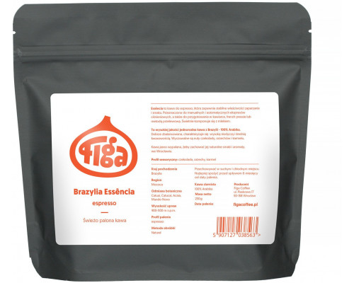 Figa Coffee - kawa ziarnista Brazylia Essencia Natural Espresso 250 g