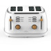 Witt Premium Wood four-slice toaster, white