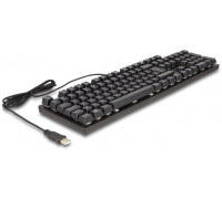 Delock DELOCK Mechaniczna USB Gaming przewodowa 1,6m czarny z podświetleniem RGB