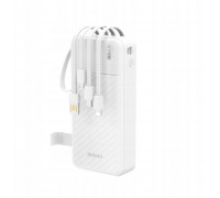 Dudao K11 Pro 20000mAh with a built-ini kablami biały