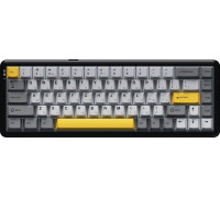 gamingowa bezprzewodowa mechaniczna AK680 MAX (8+8K) Magnetic Switch-Black-Gray-Yellow Keycaps-RGB -Aluminum Positioning Plate-3 Model Version