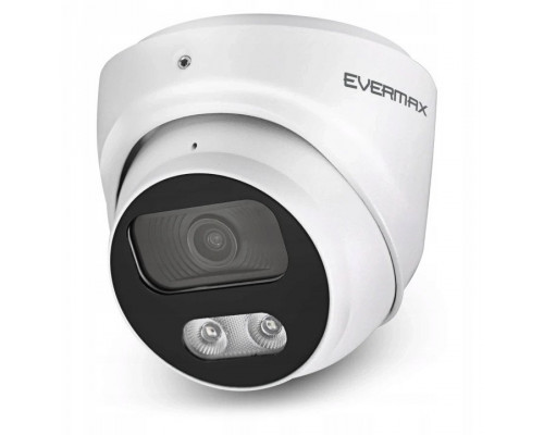 EVERMAX EVX-IP8D01-IRW-Ai-W kopułkowa biała 8Mpx 2.8mm IR 40m AI IP67 mikrofon