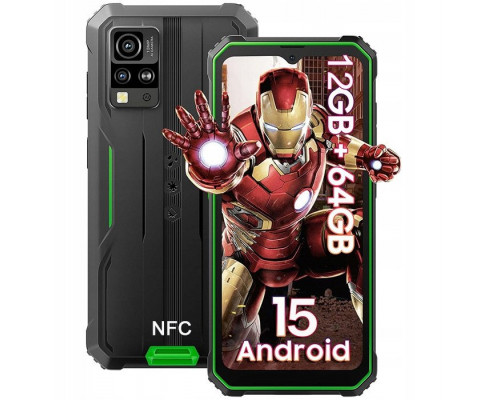 Blackview Rugged BV4800SE LTE 6.56" HD+IPS 720x1612 90Hz 4Gb+64Gb UMS9320E Octa-Core 1.8GHz CAM Front 8MP Rear 16MP+2MP NFC 5100mAh NO Charger Android 15 Green BV4800SE_GR_EU (6931548321927)