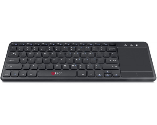 C-TECH WLTK-01 klawiatura Uniwersalne RF Wireless Czeski, Słowacki Czarny