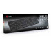 C-TECH WLTK-01 klawiatura Uniwersalne RF Wireless Czeski, Słowacki Czarny