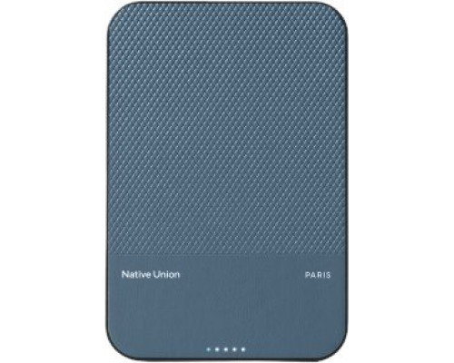 Native Union (Re)Classic Qi2 Power Bank - magnetic powerbank 5000 mAh kompatybilny z MagSafe i Qi2, cable USB-C - USB-C 15 cm
