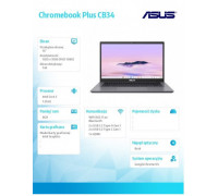 asus Notebook Chromebook Plus CB3402CVA-MW0517