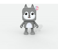 Mobility on Board Dancing Animal Wolf Portable głośnik stereo Gray 3 W