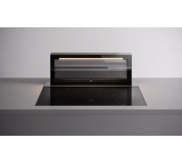 Falmec OKAP Z PŁYTĄ LEVEL ONE 90 cz/SZKŁO CZARNE BŁYSZCZĄCE led/BIAŁE s/800 bez/FILTRA