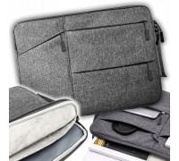 Etui na Laptopa Pokrowiec na Laptop Dokumenty do Pracy SZARY 13,3" LPT-BG3