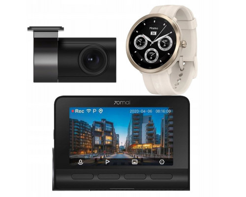 70mai A800S-1 + RC06 4K + Maimo Watch WT2001 GPS GOLD