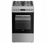 BEKO Cooker | FSM52321DXDT | Hob type Gas | Oven type Electric | Stainless Steel | Plotis 50 cm | Grilling | Gylis 60 cm | 60 L