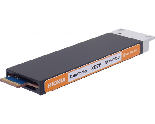 KIOXIA XD7P Series - SSD - verschlusselt - 7680 GB - intern - E1.S 9.5mm (E1.S 9.5mm) - PCI Express 5.0 (NVMe) - Self-Encrypting Drive (SED)