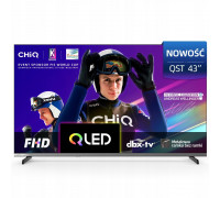CHiQ L43QST TV 43", FHD, QLED, ultratenká, Android14, Dolby Audio, Frameless