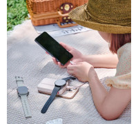 Adam Elements Vionta C2 Pro - magnetic powerbank bezprzewodowy do iPhone/Apple Watch 10000 mAh kremowy