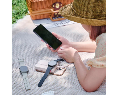 Adam Elements Vionta C2 Pro - magnetic powerbank bezprzewodowy do iPhone/Apple Watch 10000 mAh kremowy