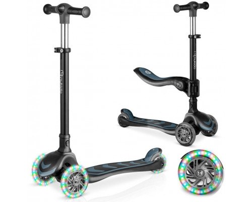 Hurt-net Three-wheeled dla dzieci balansowa siedzisko Nukido Flippo - Black