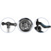 Hurt-net Three-wheeled dla dzieci balansowa siedzisko Nukido Flippo - Black