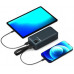 PORT CONNECT External USB-C battery integrated lamp | 30000 mAh | Blue