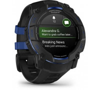 Smartwatch Garmin Instinct 3 AMOLED 50mm black z paskiem w kolorze black / bolt blue