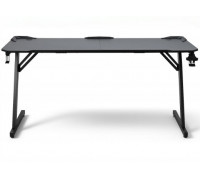 Gaming galds gamingowe 160x60x75 cm komputerowe BG101 Black z uchwytem