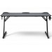 Gaming galds gamingowe 160x60x75 cm komputerowe BG101 Black z uchwytem