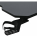 Gaming galds gamingowe 160x60x75 cm komputerowe BG101 Black z uchwytem