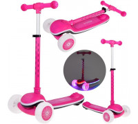 Balansowa hulajnoga SCOOTER 3-kołowa KOLOROWE ŚWIATEŁKA i MUZYKA SP0812
