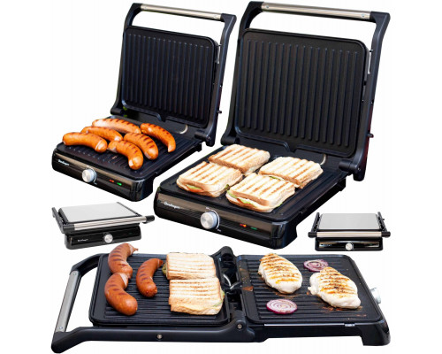 Berlinger Opiekacz grill elektryczny | toster panini | rozkładany 180 2400W