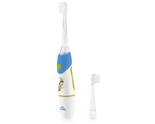 Brush Eta Brush do zębów | ETA071090020 | Zasilana bateriami | Dla dzieci | Liczba szczoteczek w zestawie 2 | Liczba trybów szczotkowania zębów 1 | Blue/White