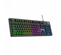 Wozinsky WKG-200 z rolką gamingowa membranowa rainbow - czarna