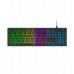 Wozinsky WKG-200 z rolką gamingowa membranowa rainbow - czarna