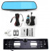 car kamera reversing w ramce full hd 4led lusterko