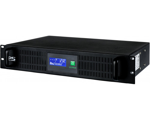 UPS IPS Power UPS Rack do kamer 2U 1200VA/720W 2x7Ah, Type F+IEC , USB (CCTVups-2U-1200-LCD)