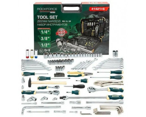 142+6el. 1/4", 3/8", 1/2" (6-katnych)