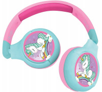 Unicorn 2 in 1 Bluetooth® and Wired comfort foldable Headphones with kids safe volume