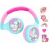 Unicorn 2 in 1 Bluetooth® and Wired comfort foldable Headphones with kids safe volume