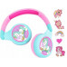 Unicorn 2 in 1 Bluetooth® and Wired comfort foldable Headphones with kids safe volume