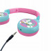 Unicorn 2 in 1 Bluetooth® and Wired comfort foldable Headphones with kids safe volume