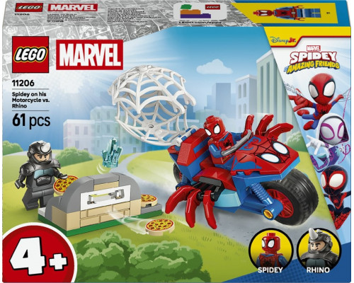 LEGO Marvel Spidey na motocyklu kontra Rhino (11206)