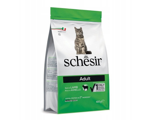 Schesir Original karma sucha, dla dorosłego kota, baranina, 400 g, opakowanie