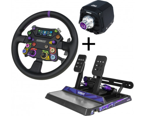 Conspit ARES APEX Wheelbase + 310 APEX-Lenkrad + CPP APEX2 Pedalset - Bundle